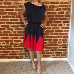 Max & Cleo Navy Dress S, NEW!